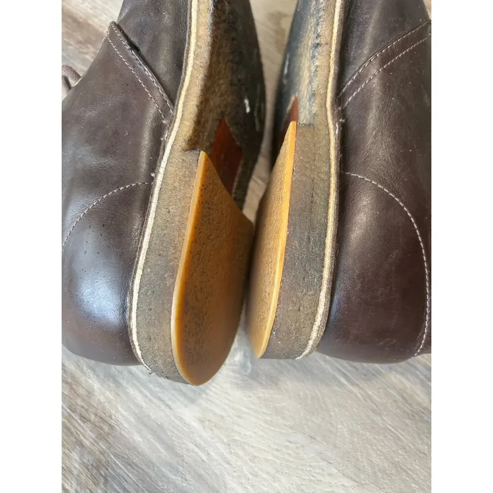 UGG Leighton Men's Chukka Boots Brown Leather Desert Ankle Boots casual luxury